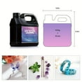UV Resin 1000g, Upgrade Crystal Clear Hard Ultraviolet Epoxy Resin Glue, Low Odor Transparent