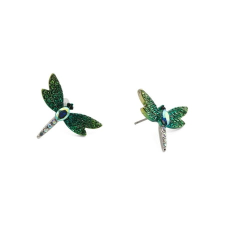 Betsey Johnson Dragonfly Stud Earrings