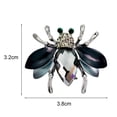 thumbnail image 6 of Tnobhg Lady Brooch Bee Shape Rhinestone Decor Anti-slip Shoulder Bag Suit Coat Collar Hat Scarf Decoration Clothes Pin Party Prom Bride Wedding Garment Jewelry, 6 of 8