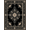 Black, Pattern 13, variant on ODIKA 8'x10' Washable Area Rug Modern Farmhouse Boho Medallion With Distressed Abstract Border Accents for King Size Bedroom Under Bed, Master Suite, Non-Shedding, Easy Care