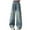 Navy, variant on ZACPNCV Girls Baggy Jeans Streetwear Denim Cargo Pants High Waist Casual Wide Leg Pants with Multi Pockets 7-8 Years