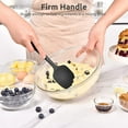thumbnail image 6 of U-Taste 600°F High Heat Resistant 11.38in Silicone Spoon Spatula, BPA-Free Food Grade Kitchen Cooking Baking Mixing One Piece Seamless Flexible Rubber Bowl Scraper for Nonstick Cookware (Black), 6 of 9