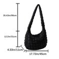 thumbnail image 4 of Bolsas cruzadas con patrón de celosía Bolsa acolchada de algodón de gran capacidad para el trabajo (negro) Tmvgtek Para Estrenar, 4 of 9