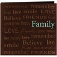 thumbnail image 1 of Pioneer Text Faux Suede Post Bound Album 12"X12"-Family, 1 of 2