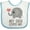 White and Blue, variant on Inktastic My Gigi Loves Me Grandchild Boys or Girls Baby Bib