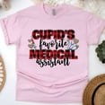 thumbnail image 1 of Cupid’s Favorite Medical Assistant Shirt | Plaid Heart MA Tee, Light Pink, Size M, 1 of 6