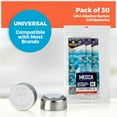 thumbnail image 4 of MEDca 1.5V Alkaline Batteries - LR41, 192, 92A,LR736, and AG3 Battery - Button Coin Cell for Hearing Aids, Amplifiers, 30 Pcs, 4 of 9