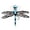 Blue, variant on Dragonfly Topwater Fishing Lure Floating Insect Popper Bait With Double Bar Steel Treble Hook For Freshwater Saltwater Fishing Tackle(Light Pink-7.5Cm)