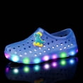 thumbnail image 3 of BOOMNY Girl's Clog Sandals Closed Toe Light Up Flat Garden Sandals for Kids Cute Butterfly Casual Summer Shoes, 3 of 3