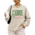 thumbnail image 2 of Caddie Baddie Sweatshirt for Women Trendy Funny Golf Pullover Crewneck Sand Sweatshirt Adult Large, 2 of 7