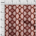 thumbnail image 2 of oneOone Polyester Spandex Maroon Fabric Asian Block Sewing Material Print Fabric By The Yard 56 Inch Wide, 2 of 4