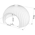 thumbnail image 2 of Striking Inflatable Igloo Dome Tent with Led Strips & Big Opening Outdoor Portable Nightclub Disco Igloo Party Wedding House White Oxford Air Marquee for Events (19.7Ft 6m D), 2 of 6