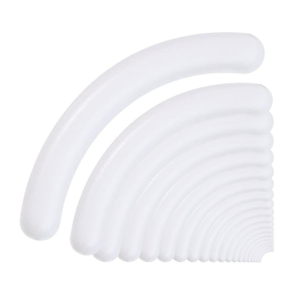 20 Pieces Eyelash Curler Refills Long Last Rubber Durable Cosmetic Accessory white