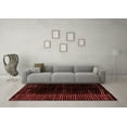 thumbnail image 3 of Ahgly Company Indoor Rectangle Abstract Red Modern Area Rugs, 5' x 8', 3 of 4