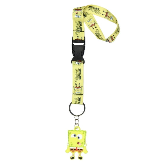 SpongeBob Squarepants Weird Don't Care Wristlet Lanyard For Keys Keychains Wallet For Men and Women