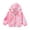 b16-Pink, variant on KPOPLK Girls Windbreaker Jackets 3 6 9 12 18 Months 2T 3T 4T Fall Lightweight Water Resistant Coat Outwear with Zip Up Hooded Clothes for Kids Blue,Size 9-10 Years