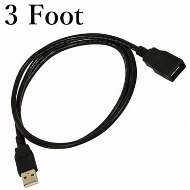 3FT 1M USB 2.0 Male to Female Extension Data Charger Cable Cord Adapter M/F 3 Feet