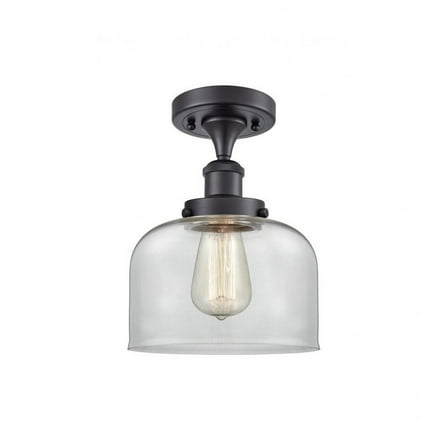 Innovations Lighting - Large Bell-1 Light Semi-Flush Mount in Industrial Style-8