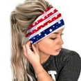 thumbnail image 2 of Diadema elástica con estampado del Día de la Independencia para mujer, 1 bandana para el pelo, 2 of 4