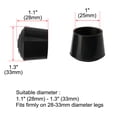 thumbnail image 2 of Rubber Leg Cap End Tip Cover Chair Feet Protector 25mm 1" Inner Dia 14pcs, 2 of 7