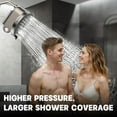 thumbnail image 6 of High  Filtered Shower ,  5 Modes High  Fixed Showerhead with Filter, 2-In-1 Shower  Filter for Hard Water, Remove 99% Chlorine, Improves  Hair Condition (6 Inch Brushed), 6 of 6