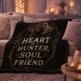 thumbnail image 6 of Chocolate Lab Hunting Dog Lover Quote Heart Of, Festive Holiday Scene, Warm Flannel Blanket for Cabin and Lodge, Animal Lovers Christmas Gift, Festive Home Decor, 6 of 9