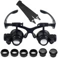 thumbnail image 1 of 10x 15x 20x 25x LED Magnifier Illuminated Double Eye Glass Jeweler, 1 of 5