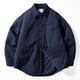 thumbnail image 4 of Chaqueta acolchada de algodón para hombre, resistente al viento, impermeable, cálida, holgada, informal, de invierno, gris, negro y azul marino., 4 of 4