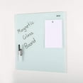 thumbnail image 2 of Magnetic Glass Board White, 17.72" x 17.72" With 1 Pen & 4 Magnetic Pins, 2 of 5