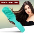 thumbnail image 4 of Ygjytge Peine De Nueve Garras, Cepillo De Masaje Para El Cuero Cabelludo, Peine Antiestático Para Peinar El Cabello (Verde) Ygjytge Para estrenar, 4 of 8