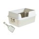 thumbnail image 4 of Cajas de arena grandes para gatos con lados altos, jaula, orinal para gatitos para animales pequeños Blanco Yuyangstore Bandeja de arena para gatos, 4 of 8