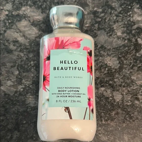 Bath & Body Works Hello Beautiful Body Lotion 8 0z Shea Butter Coconut Oil