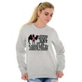 thumbnail image 3 of Check Those Humps Lumps Pink Camel Women Crewneck Sweatshirt Brisco Brands M, 3 of 6