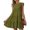Green, variant on Women’s Summer Dress Sleeveless Ruffle Sleeve Round Neck Mini Dress Loose Fit Short Flowy Pleated Dress