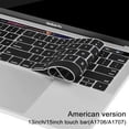 thumbnail image 1 of Protector de teclado ultrafino compatible con MacBook Pro con Touch Bar de 13/15 pulgadas (A1706/A1707), diseño de EE. UU., 1 of 8