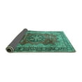 thumbnail image 2 of Ahgly Company Indoor Rectangle Medallion Turquoise Blue Traditional Area Rugs, 8' x 12', 2 of 4