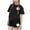 Black B, variant on Girls Outfits Size 10-12 Crewneck Short Sleeve Tshirts and Shorts Girls Summer Clothes Two Piece Sets Purple B 13-14 Years