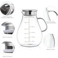thumbnail image 5 of Glass Pitcher with Lid,88 Ounces -2500ml with Precise Scale Line, Hot/Cold Water Jug, Juice and Iced Tea Beverage Carafe with Lid, 5 of 7
