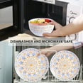 thumbnail image 4 of 12-Piece Dinnerware Set, Round Porcelain Dinnerware Set Include 4 Each of 10.5" Dinner Plate, 7.5" Salad Plate and 5.6" Bowl, 4 of 6
