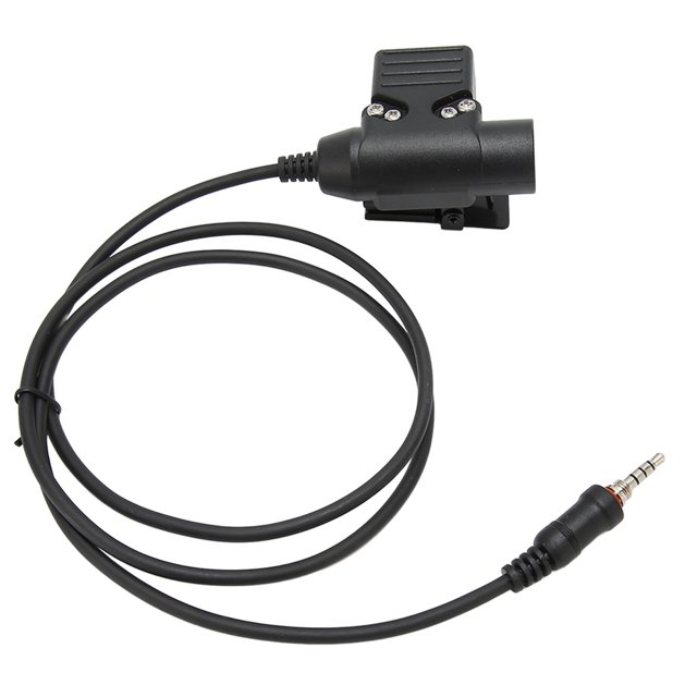 Adaptador de auriculares de radio bidireccional adaptador de auriculares Walkie Talkie Comunicación precisa Tipo de prensa compacto para entrenamiento