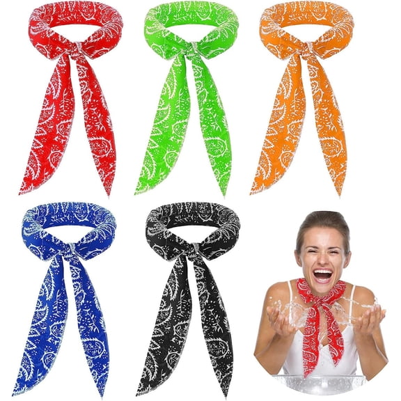 Sports Cooling Towel, Summer Neck Wrap, Cooling Towel Neck Scarf, for Gym Training, Camping, Travel and Daily Cooling(Mix)