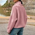 thumbnail image 4 of Perfectbot Women's Turtleneck Fleece Top Pullover Fuzzy Warm Long Sleeve Loose Fit Fall Winter Wear, 4 of 7