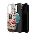 thumbnail image 2 of DistinctInk Tough Case for Apple iPhone 14 Pro MAX (6.7" Screen), Compatible with MagSafe Charging - Valentine's Day Petit Basset Griffon Vendéen Puppy, 2 of 6