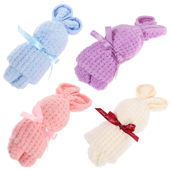 TAILTOSS Cute Animal Kitchen Towel Adorable Towel White Cloth 4Pcs