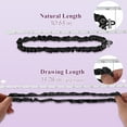 thumbnail image 3 of MODANU 3 Pack Adjustable Drawstring Silky Satin Scrunchies Non Slip Ouchless Hair Ties for Thick Hair Perfect for Afro Puff, Locs, Natural Hair, Ponytails, Curly Hair and Dreadlock, Black, 3 of 7