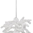 thumbnail image 3 of Northlight 5" White and Silver Glitter Pine Cone Christmas Ornament, 3 of 3