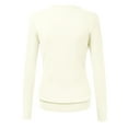 thumbnail image 2 of Made by Johnny Women's Keep It Classic Round Cardigan L IVORY, 2 of 6