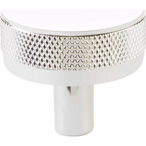 Emtek 86655.CCKUS26.KNKUS26 Knurled 1-1/4" Mushroom Cabinet Knob - Polished Chrome /