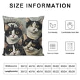 thumbnail image 5 of YINGXI Cat Mom Cat Dad Gift，I Work Hard so My cat can Have a Better Life，Cat Lover Gifts for Men or Women，Great Gift for Cat Lovers，Pet Lovers Birthday Gift，Flannel Pillow Covers 12x12in, 5 of 5