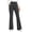 Gray, variant on Women Fleece Lined Flared Yoga Pants, Thermal Flare Yoga Pants High Waisted Bootcut Leggings with Pockets Warm Lined Solid Color Workout Pants for Winter Gym Lounge Daily Wear